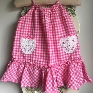 EUC Ralph Lauren Pink Gingham Dress 3M